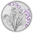 2024 1/2 oz Austria Violet Colored Silver Coin Proof